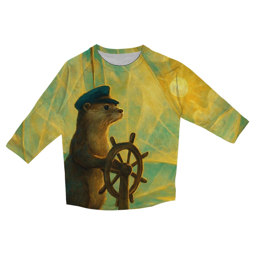 Solar Sail Otter personalized 3/4 sleeve tees