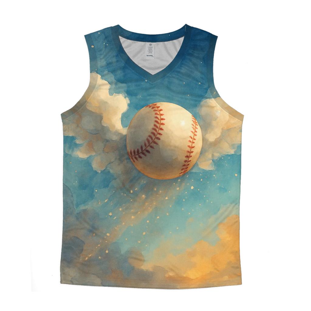 Skyward Baseball With Blue Jays Wings custom tank tops