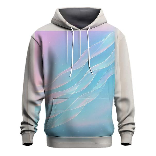 Aurora Ribbon Gradient embroidered hoodies