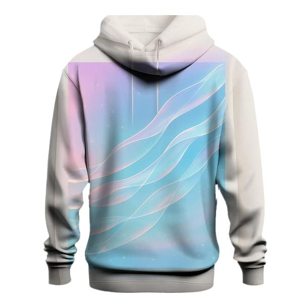 Aurora Ribbon Gradient embroidered hoodies