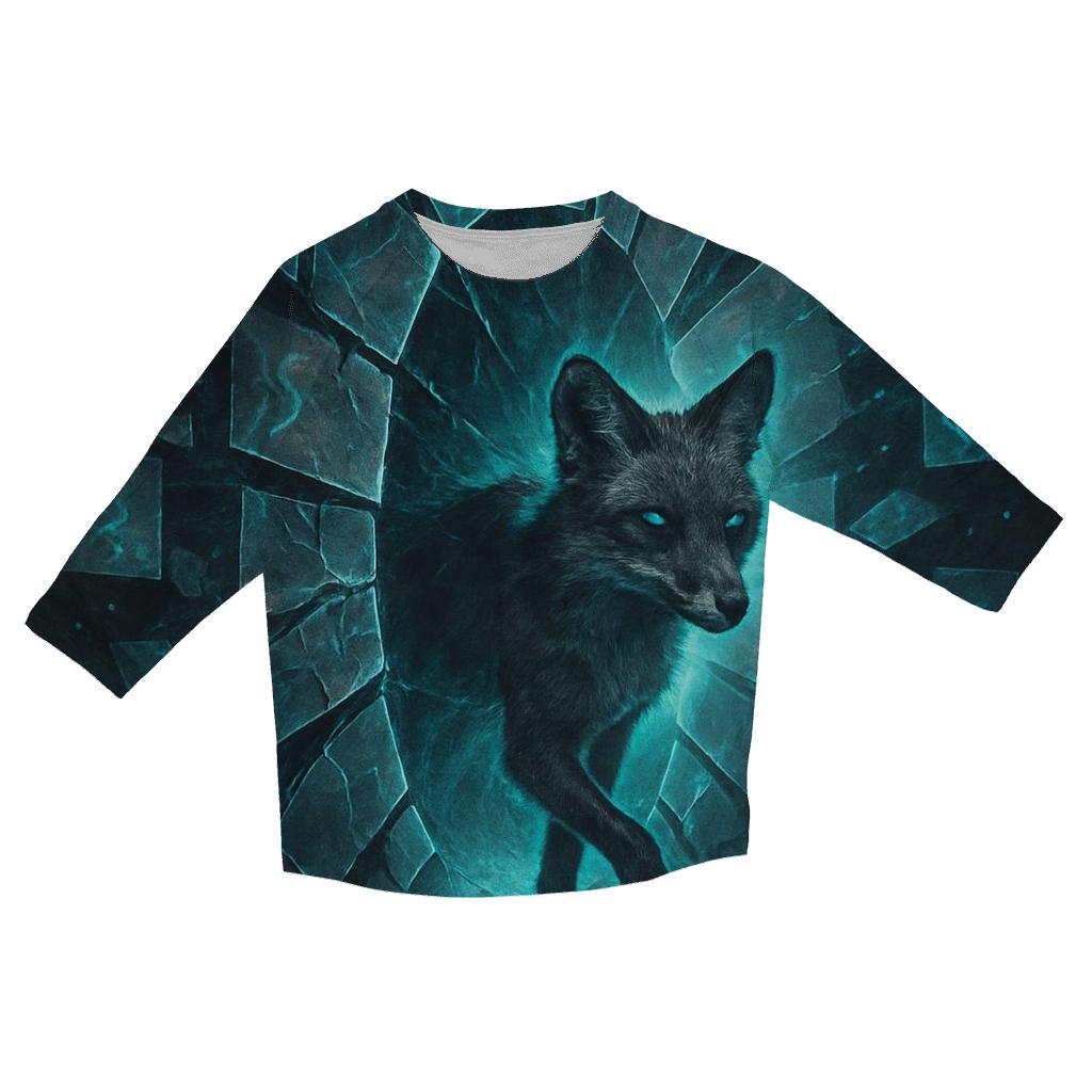Mirrored Rift Fox casual three quarter sleeve shirts