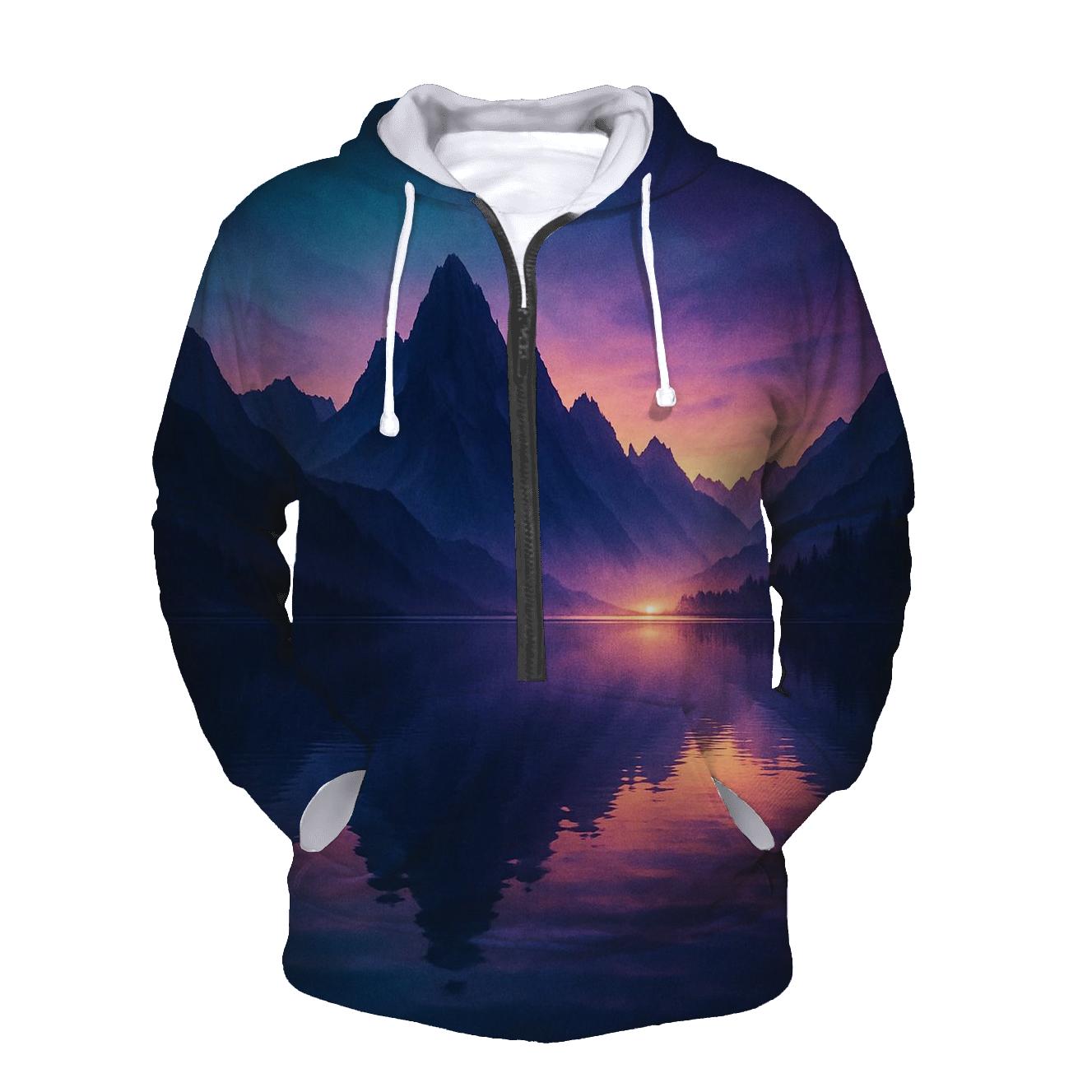 Mountain Ember Mirror graphic hoodies
