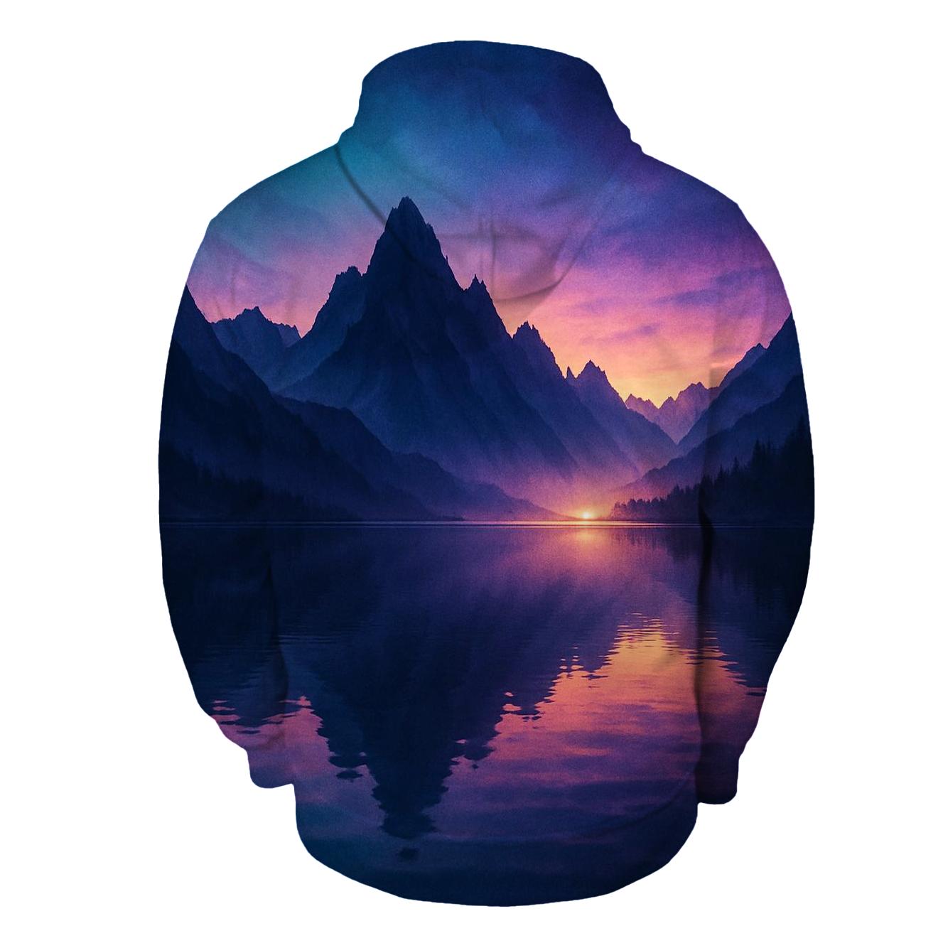 Mountain Ember Mirror graphic hoodies