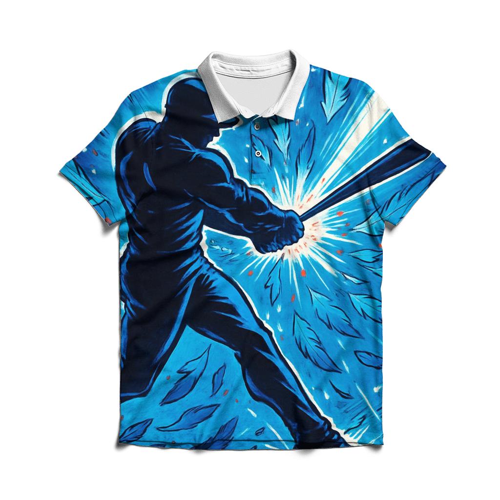 Mid Swing Blue Jays Power branded logo polo shirts