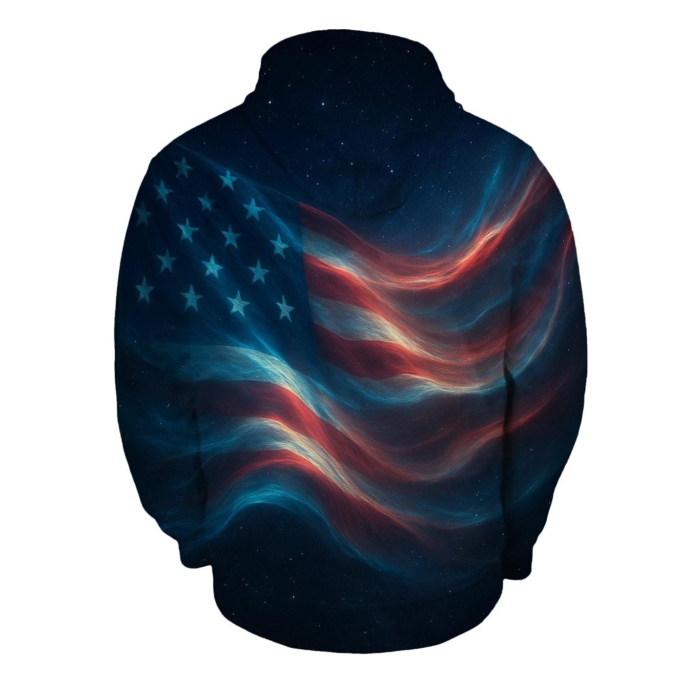 Aurora Stripes zip-up hoodies