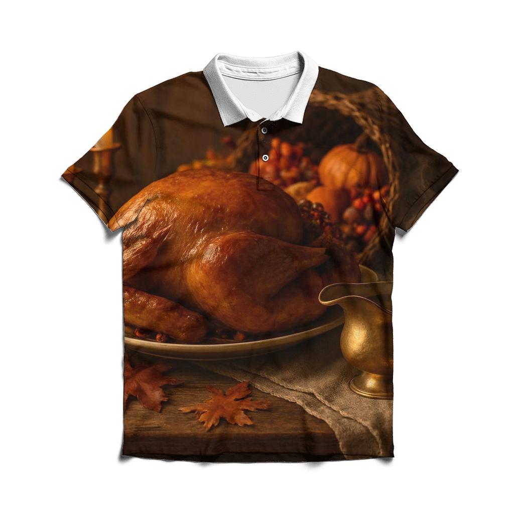 Thankful Table Still Life casual sports polo shirts