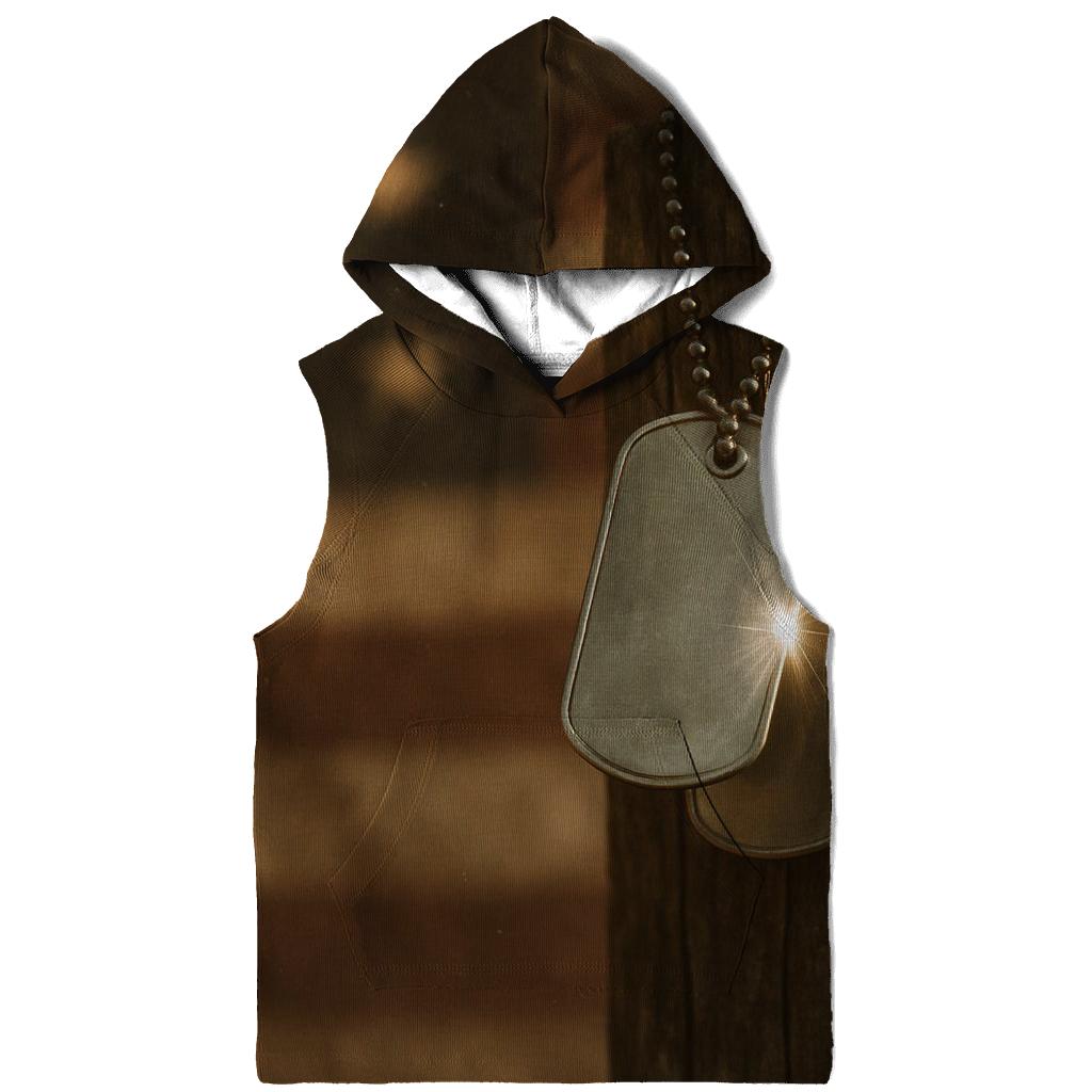 Dog Tags In Sun zip-up hoodies