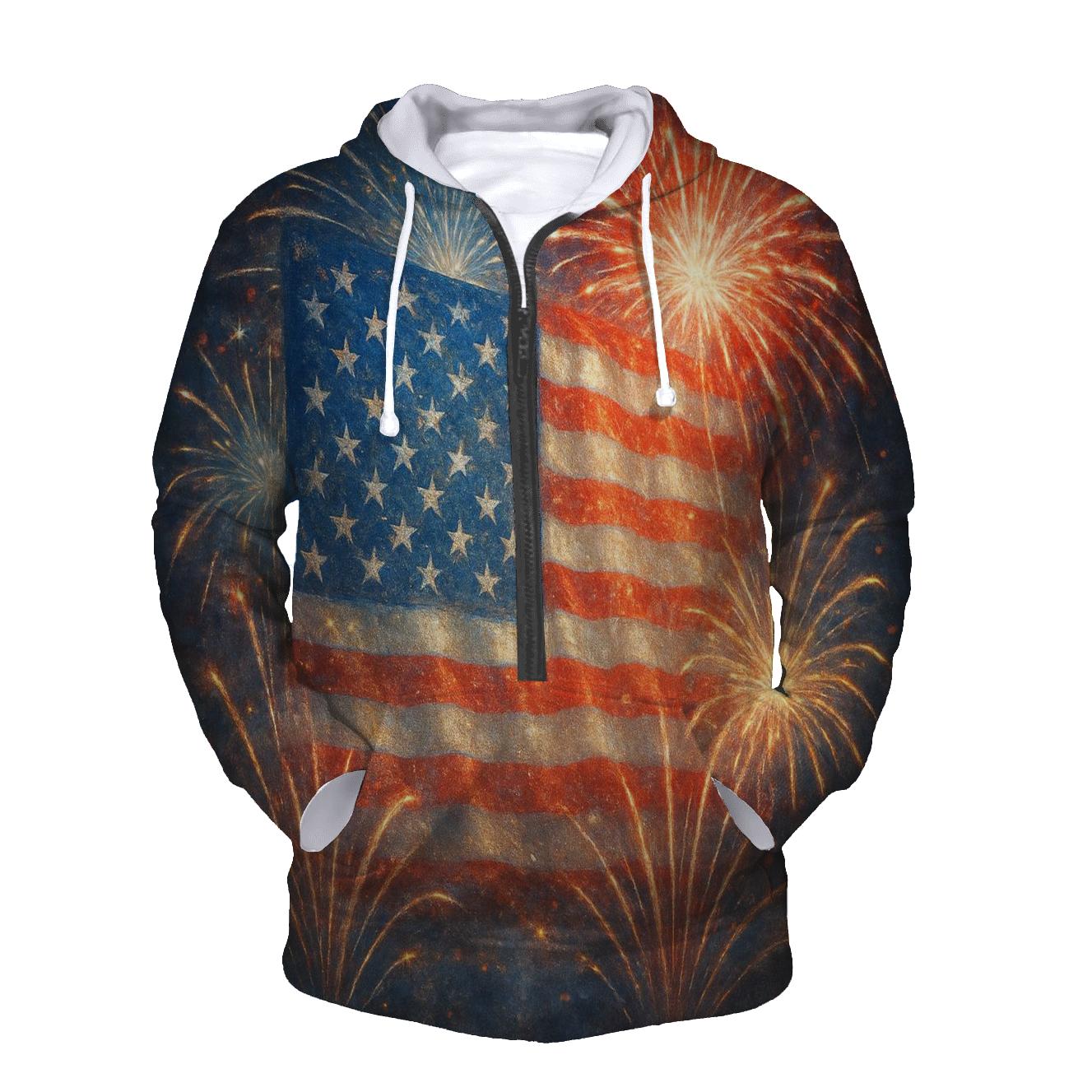 Firework Tapestry graphic hoodies