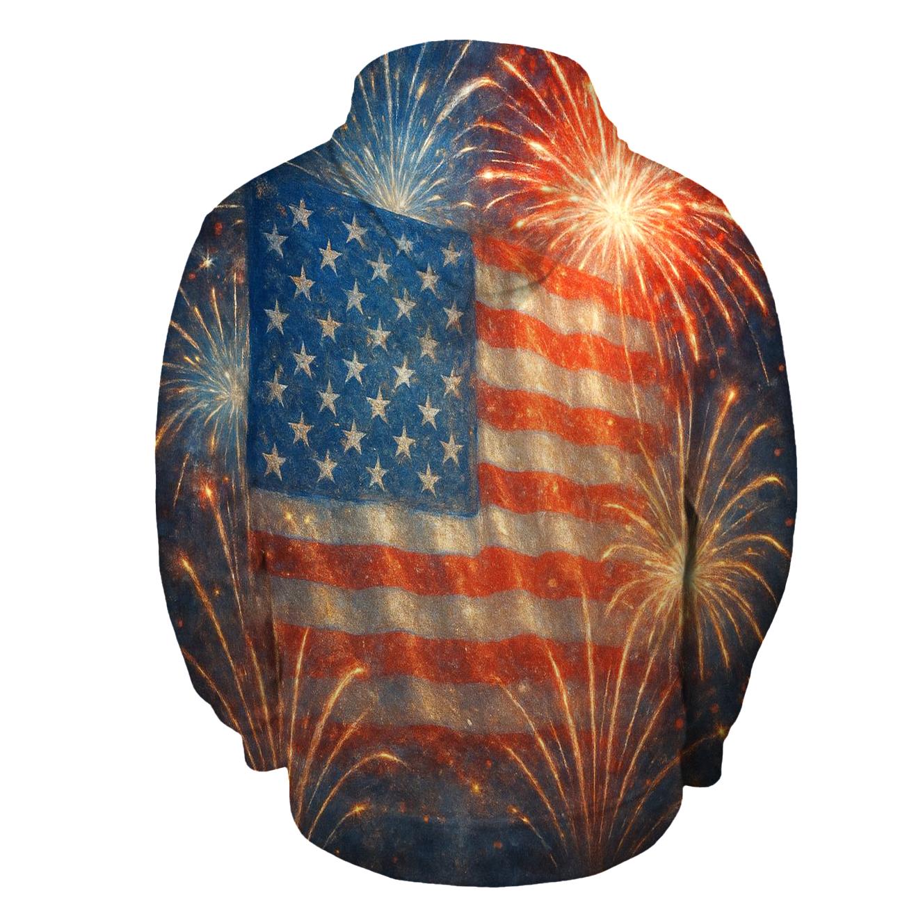Firework Tapestry graphic hoodies