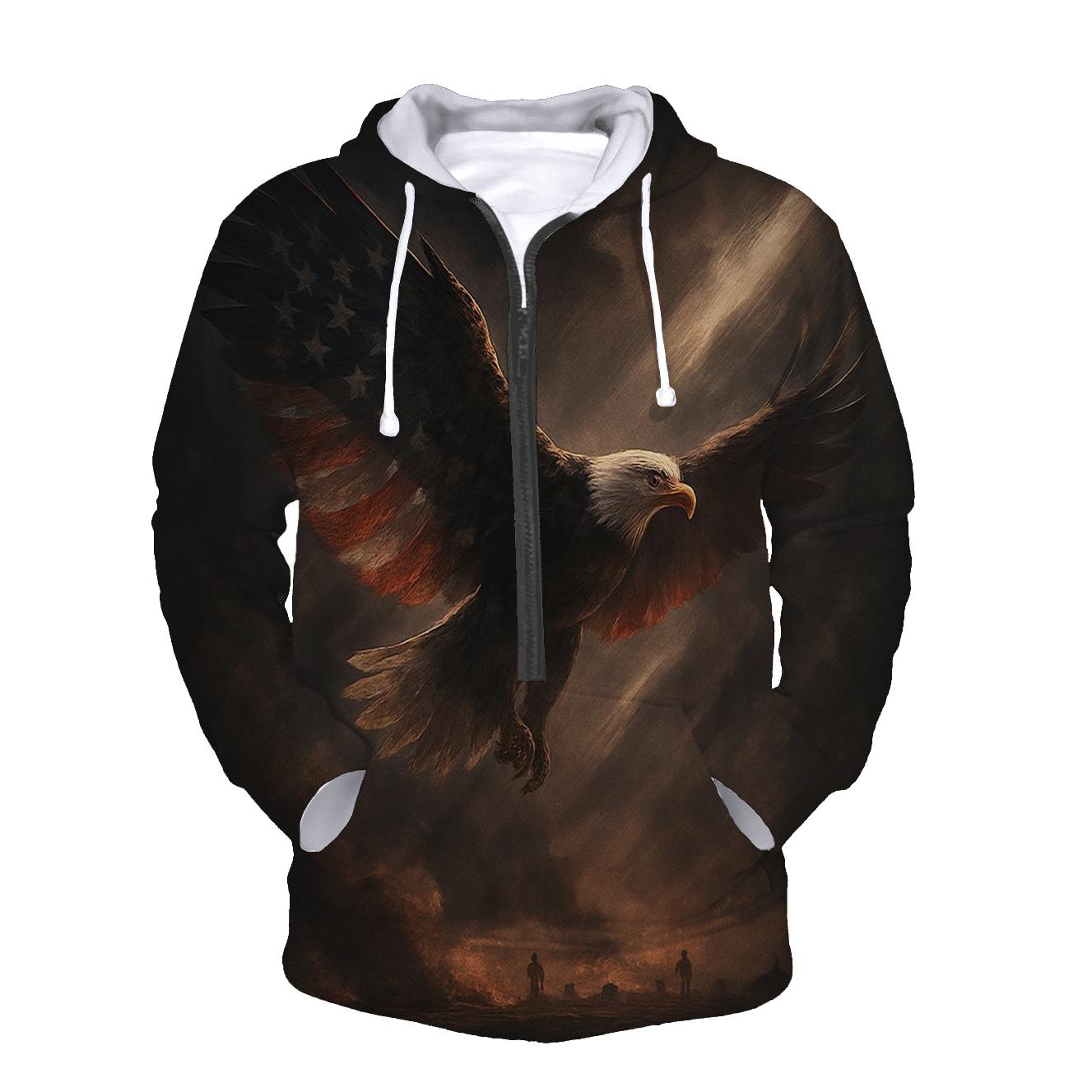 Eagle Over Watch lightweight hoodies