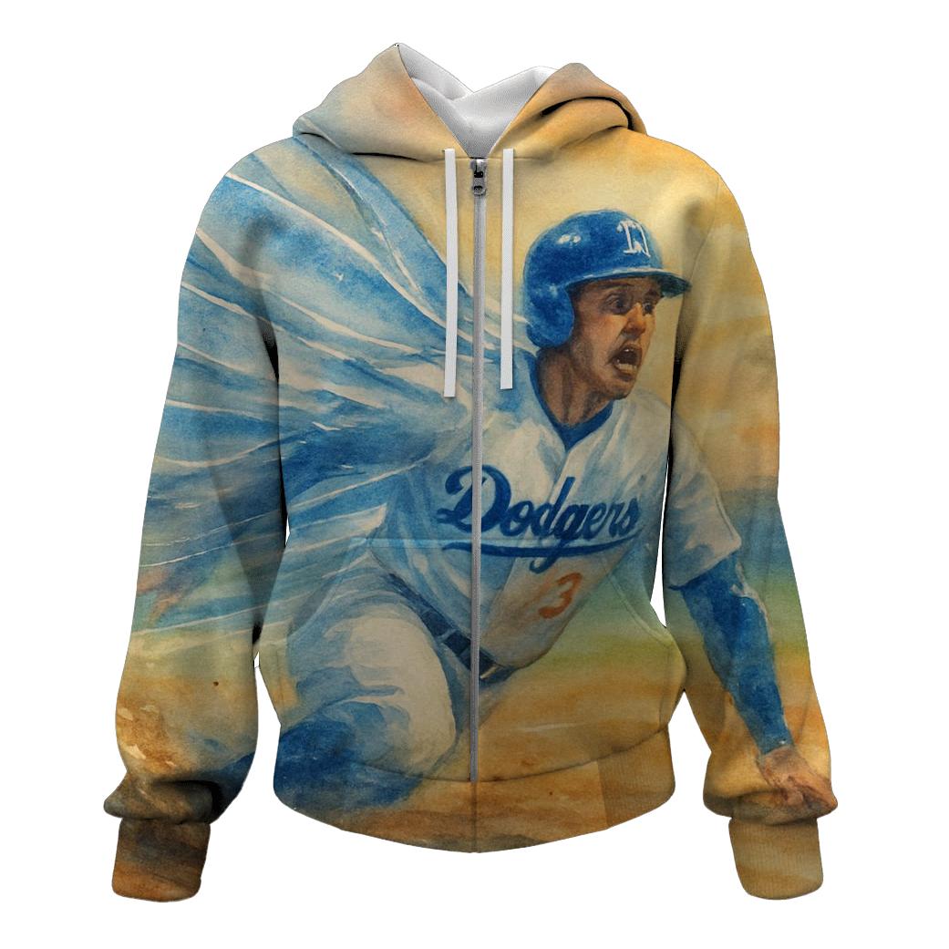Winged Base Steal printed hoodies