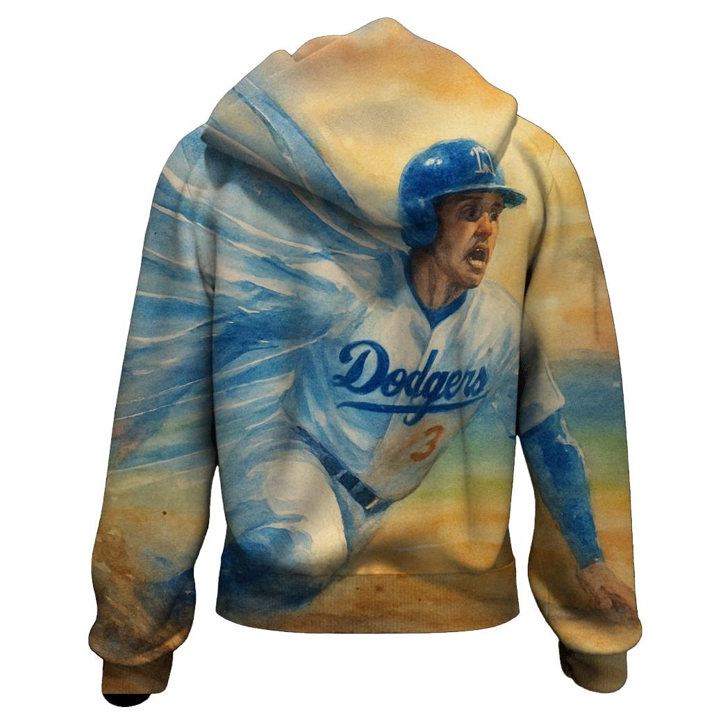 Winged Base Steal printed hoodies