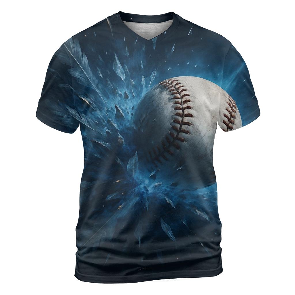 Feathered Strike Blue Jays vibrant all-over design tees