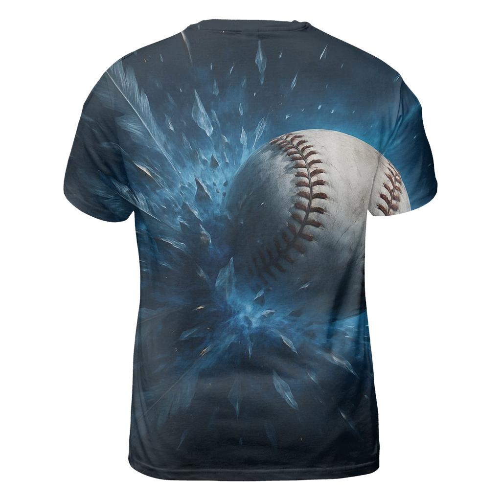 Feathered Strike Blue Jays vibrant all-over design tees