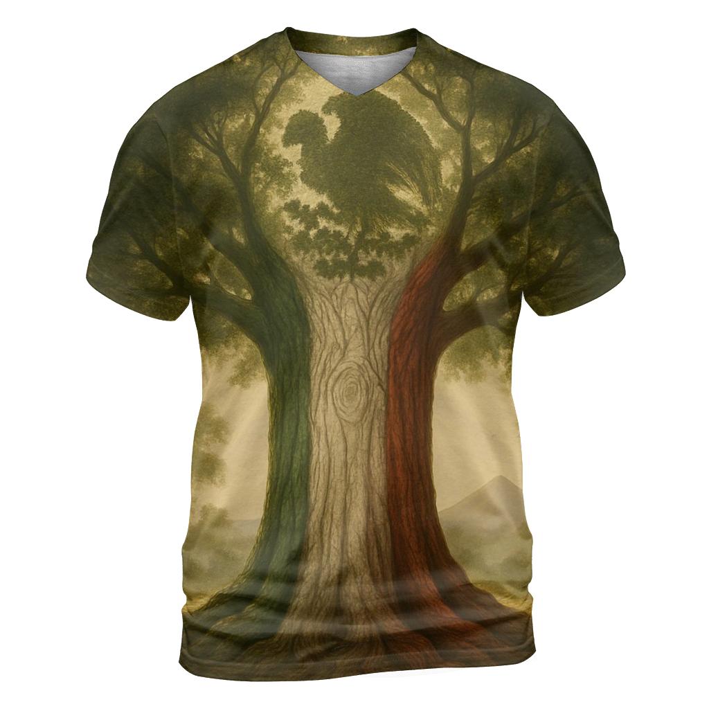 Aztec Forest Banner unique graphic print tees