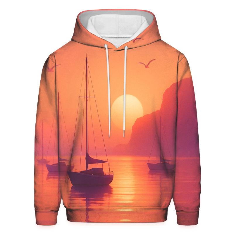 Coral Harbor Reverie graphic hoodies