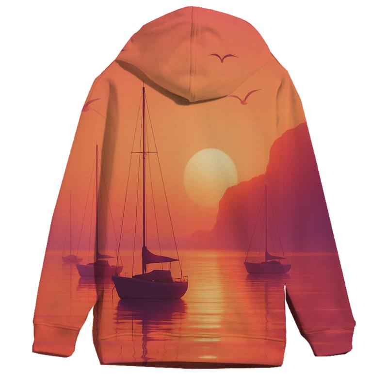 Coral Harbor Reverie graphic hoodies