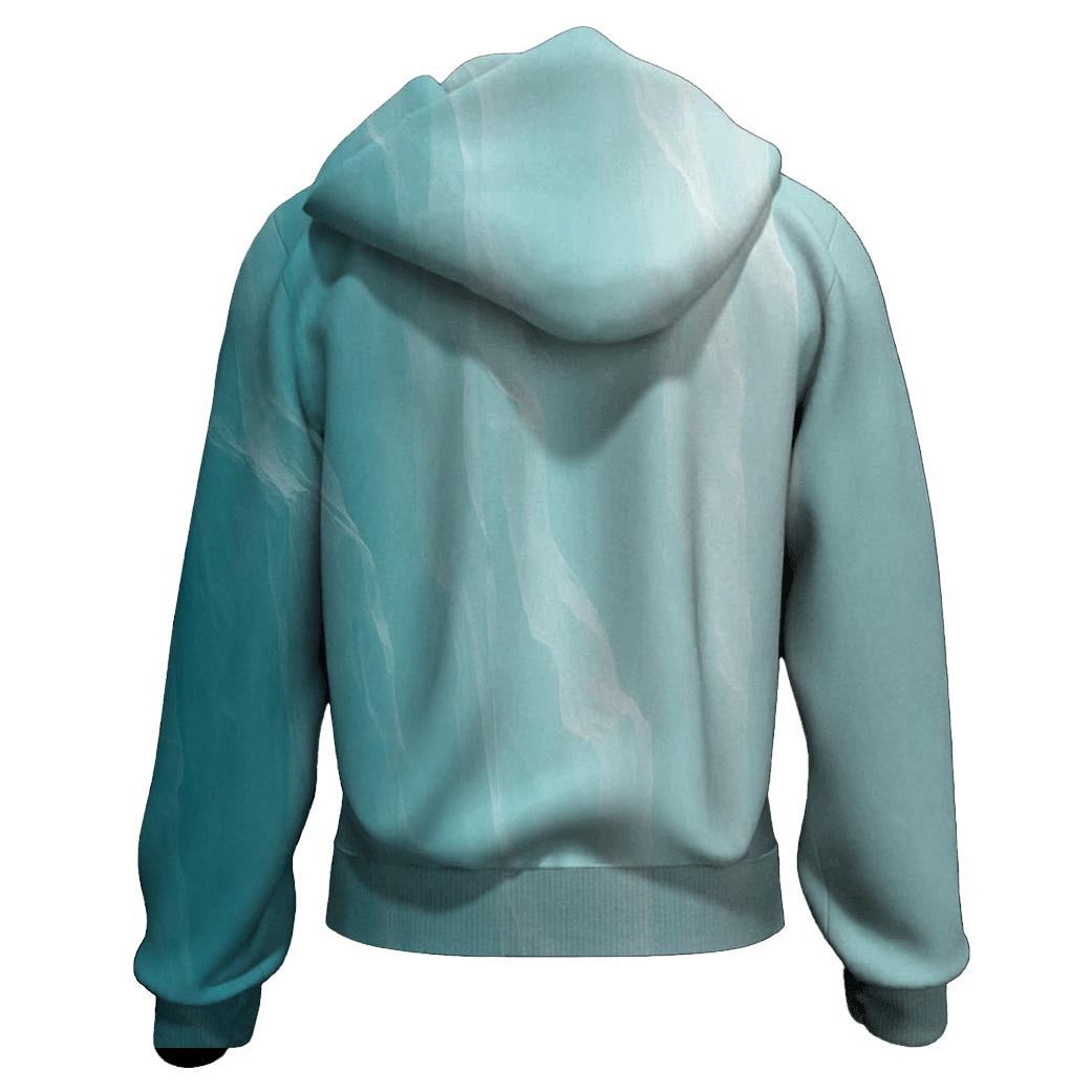 Glacier Veil embroidered hoodies