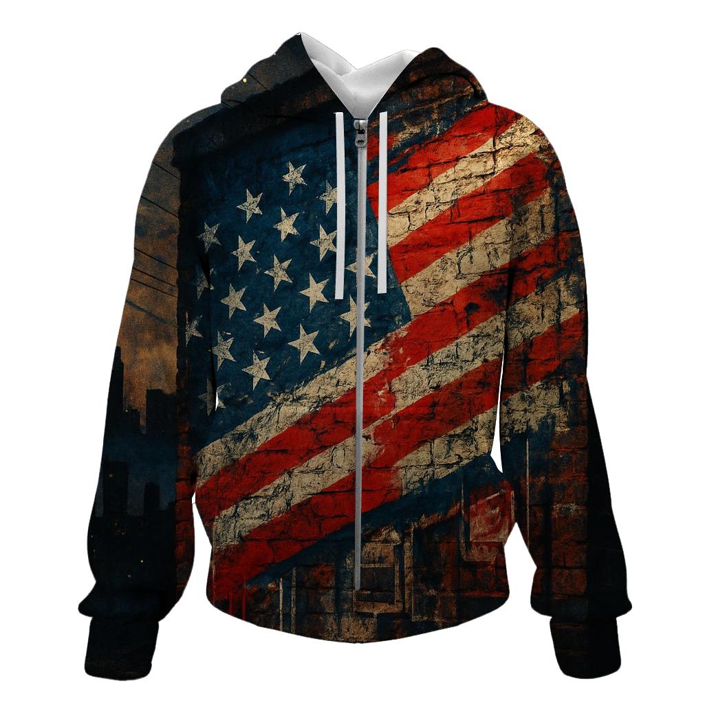 Grit City Banner pullover hoodies