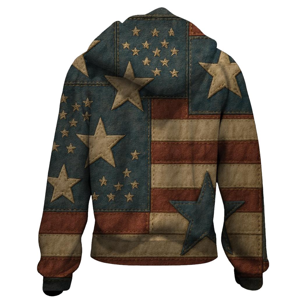 Memory Quilt printed hoodies