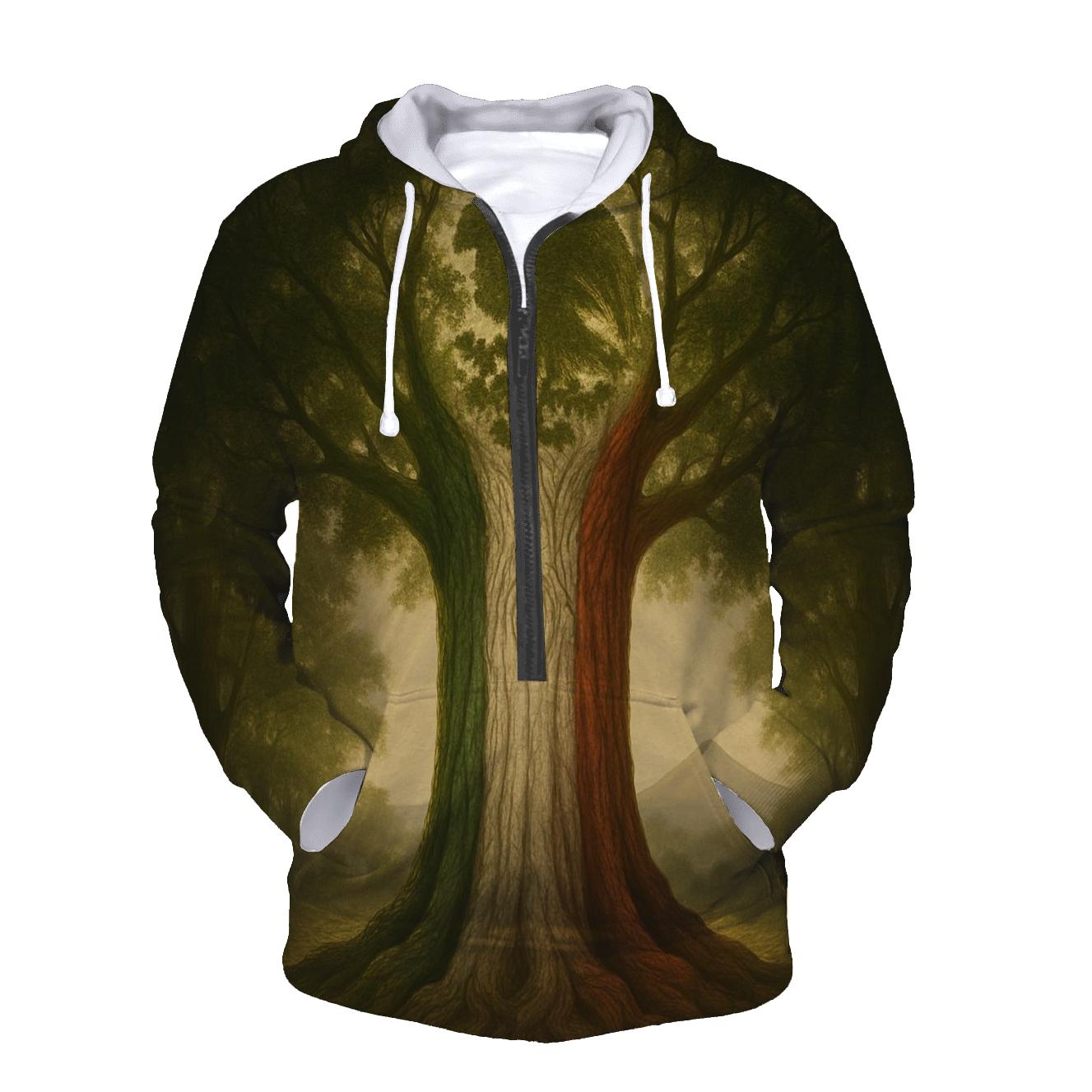 Aztec Forest Banner graphic hoodies