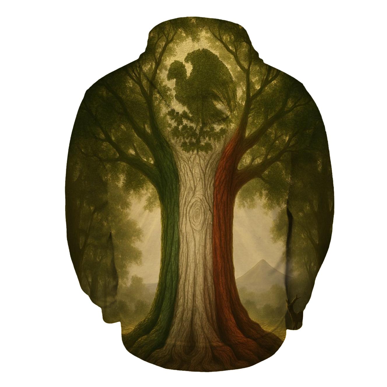Aztec Forest Banner graphic hoodies