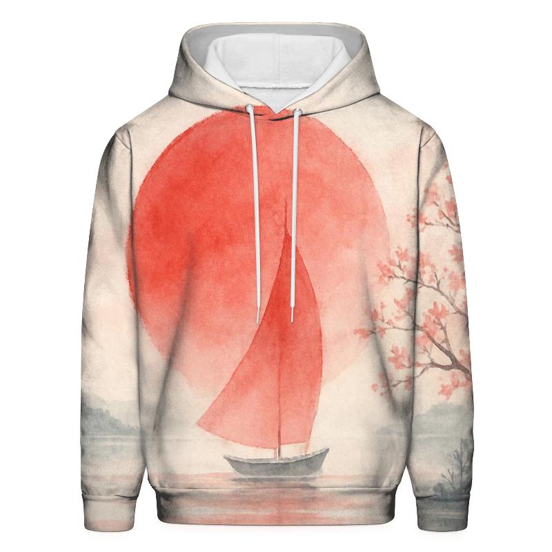 Rising Sun Watercolor hoodie styles