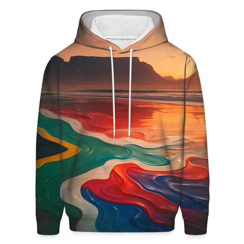 Rainbow Nation Reflection embroidered hoodies
