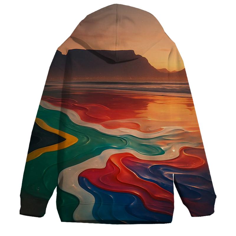 Rainbow Nation Reflection embroidered hoodies