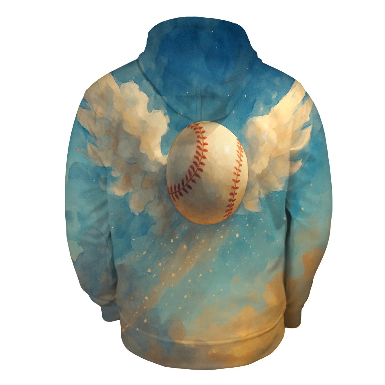 Skyward Baseball With Blue Jays Wings hoodies fashion