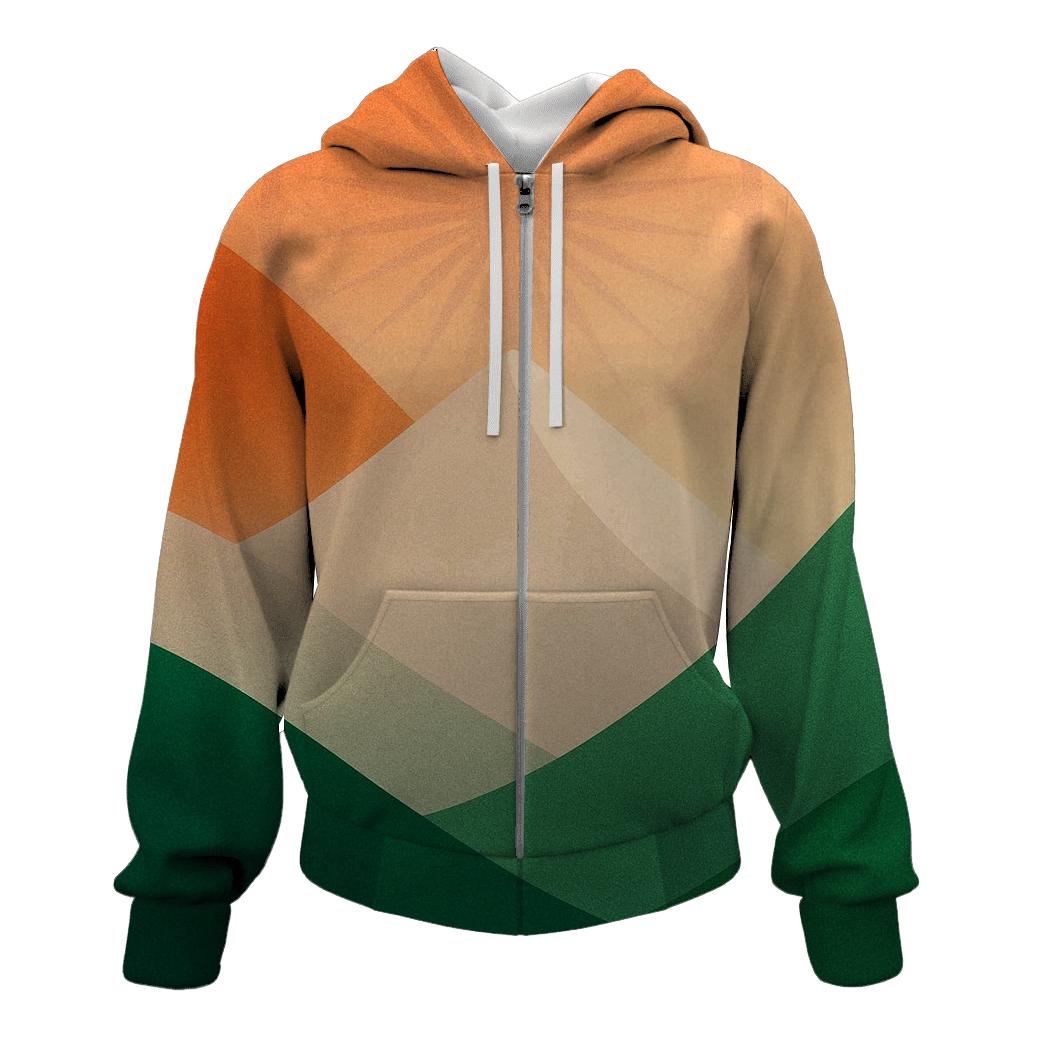 Tricolor Mountain Tapestry hoodie styles