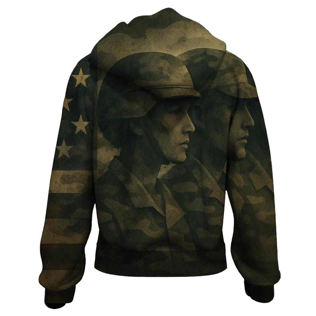 Camouflage Reverence embroidered hoodies