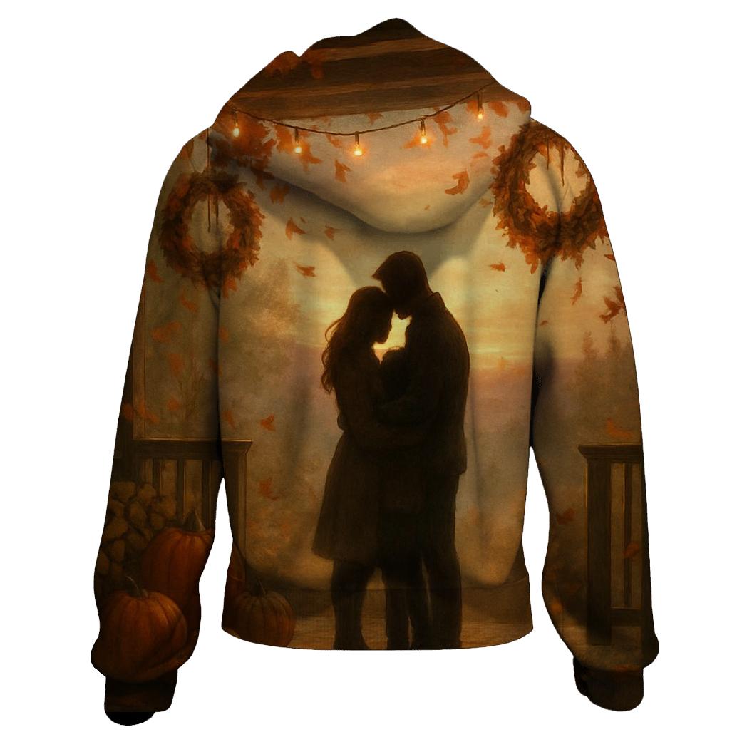 Silent Cabin Sunset zip-up hoodies