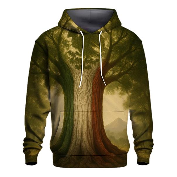 Aztec Forest Banner printed hoodies