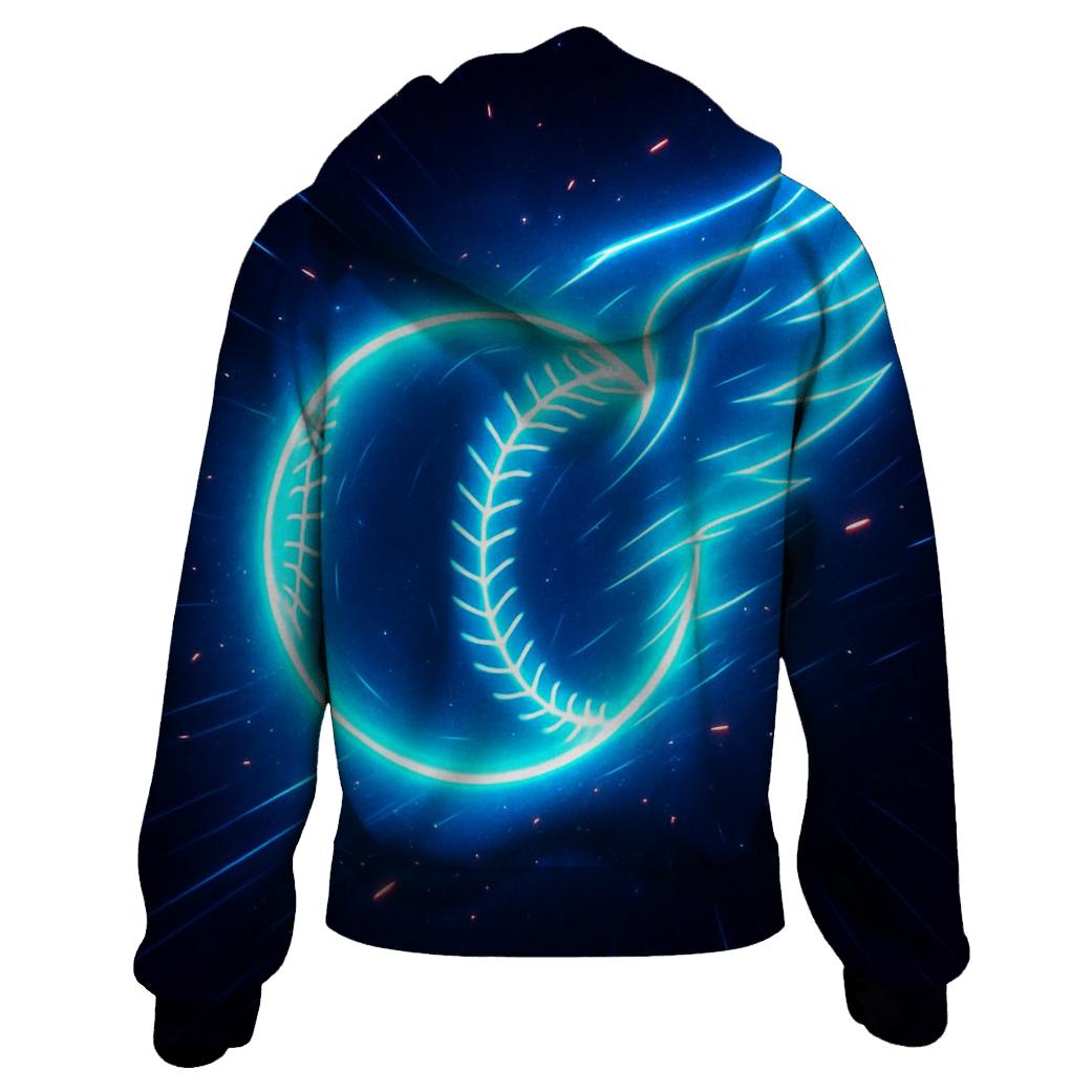 Blue Jays Neon Fastball lightweight hoodies