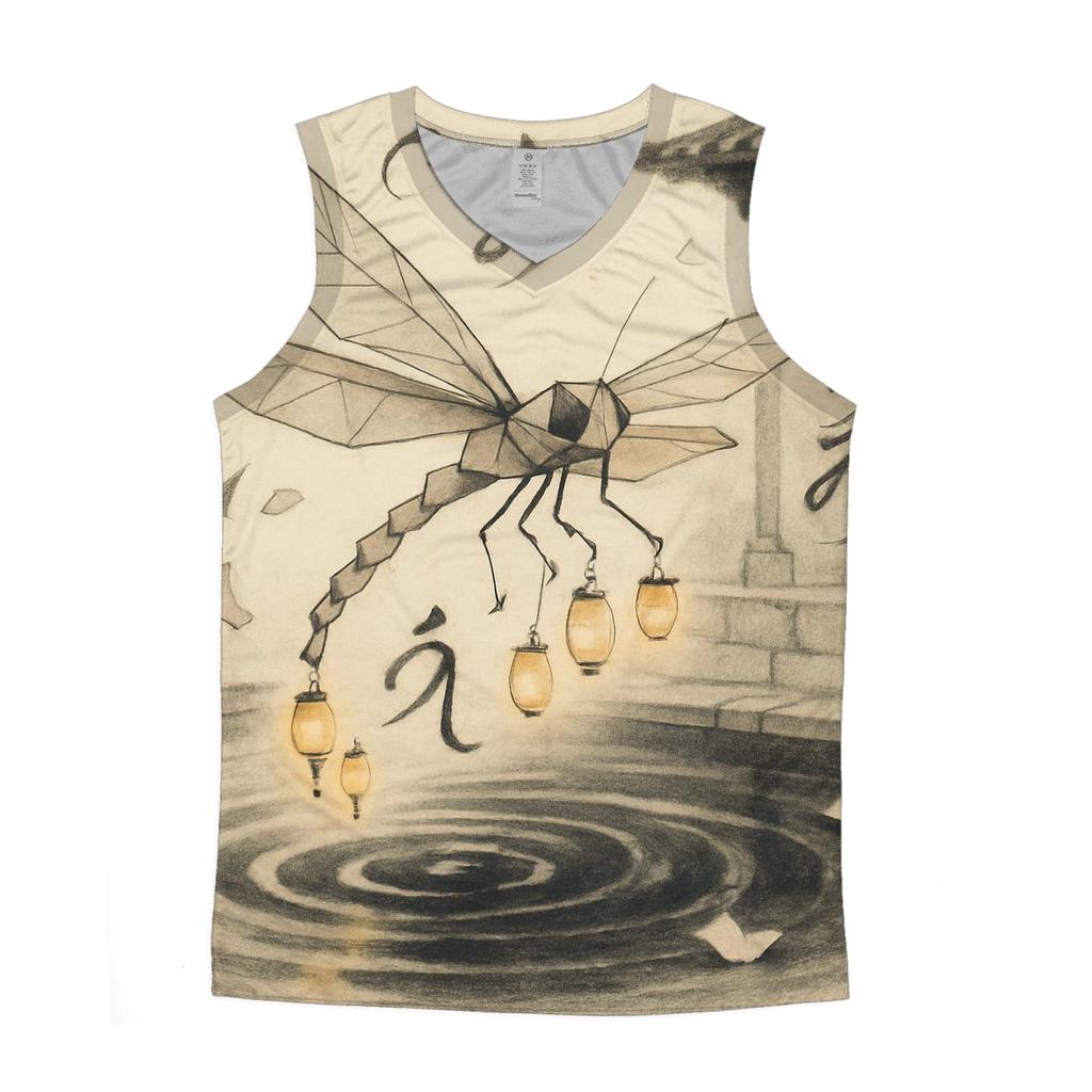 Paper Lantern Dragonfly stylish racerback tanks