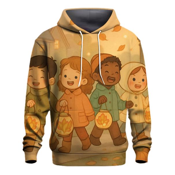 Maple Lantern Parade embroidered hoodies