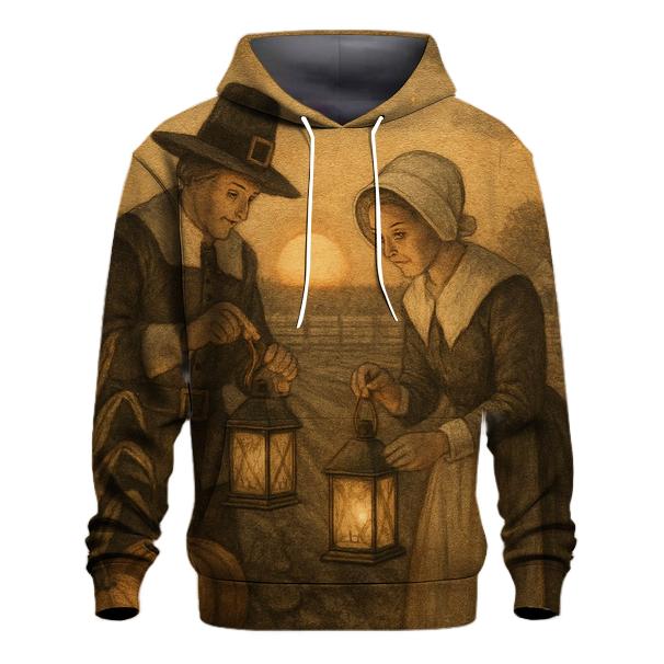 Pilgrim Lanterns And Fields graphic hoodies