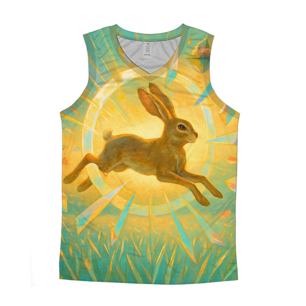 Solar Prism Hare cotton sleeveless tops