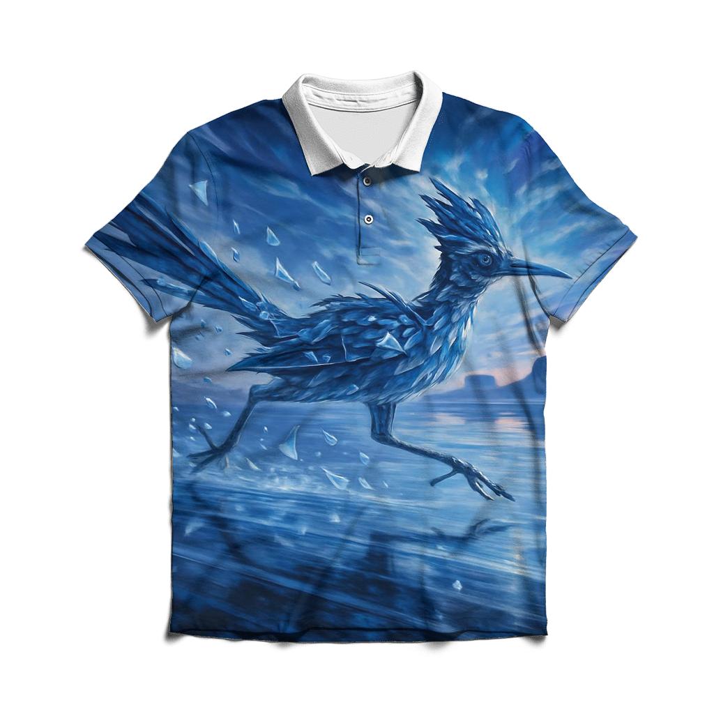 Crystalline Roadrunner branded logo polo shirts