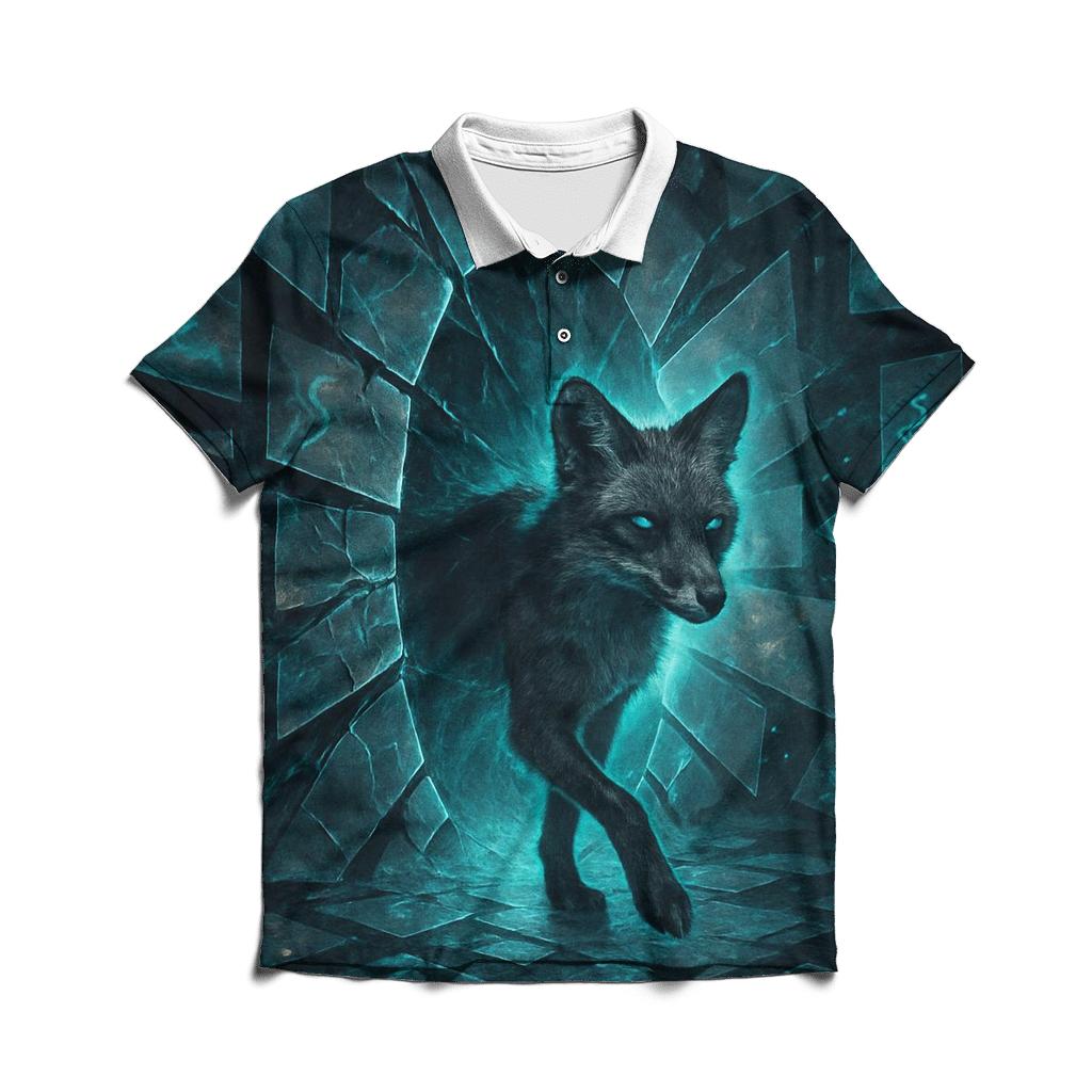 Mirrored Rift Fox custom polo shirts