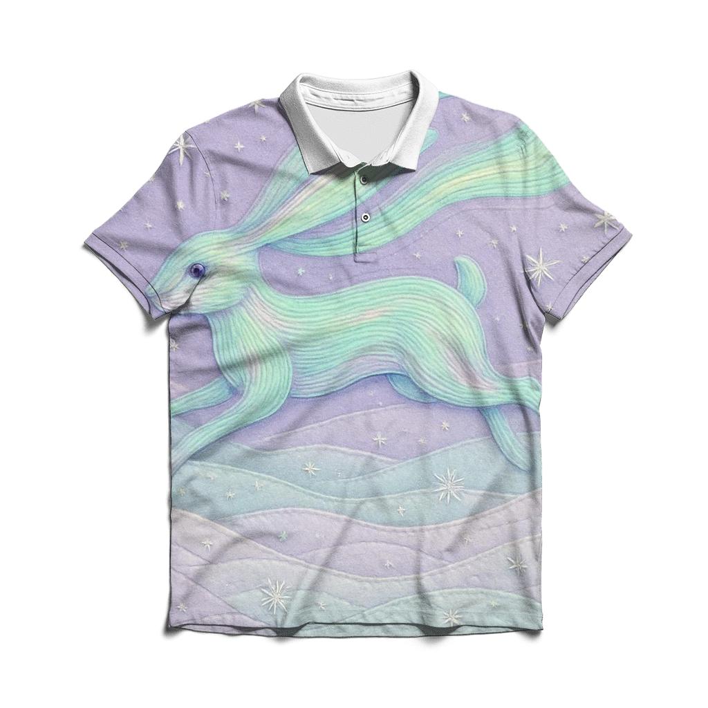 Stitched Aurora Hare classic pique polos