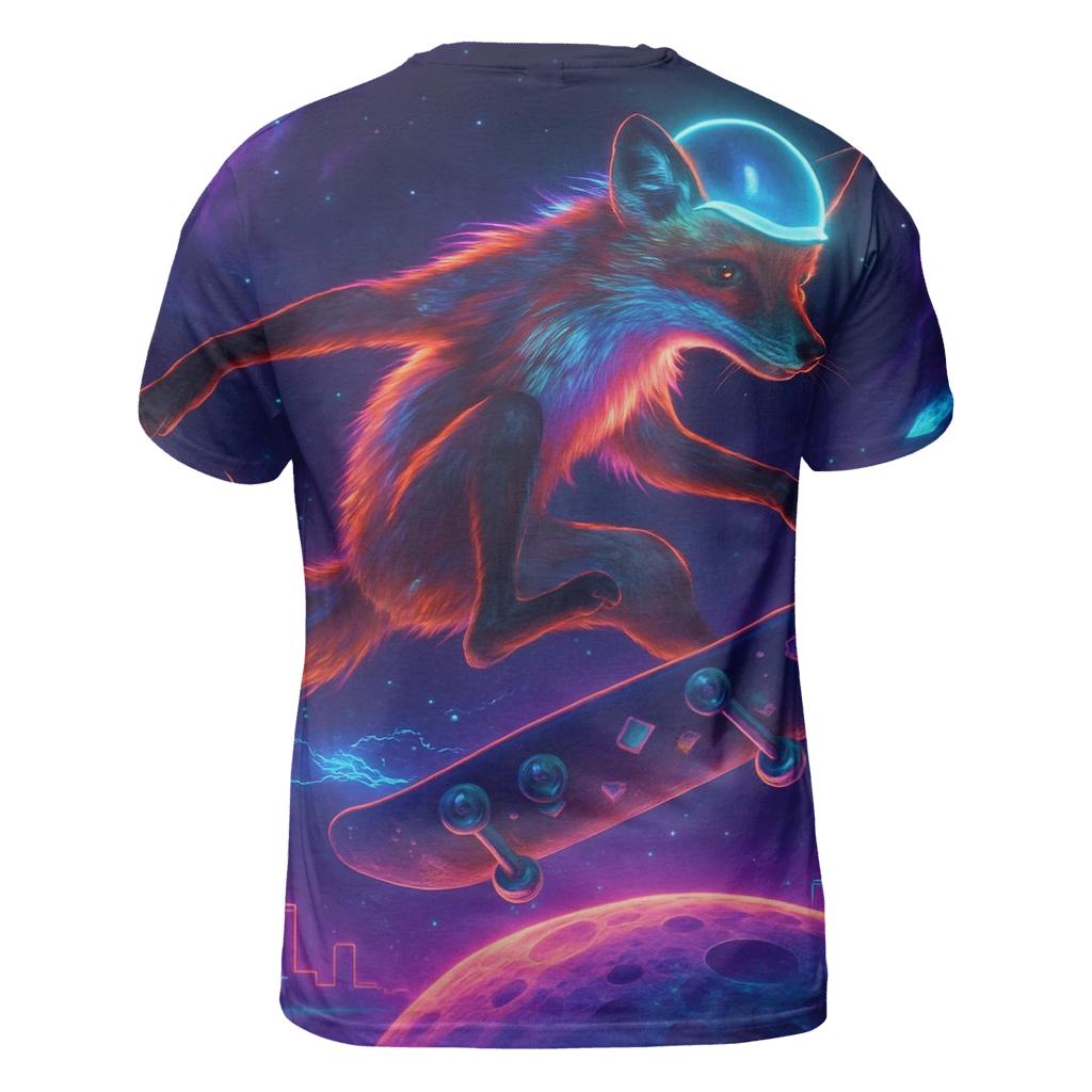 Nebula Skate Fox unique graphic print tees