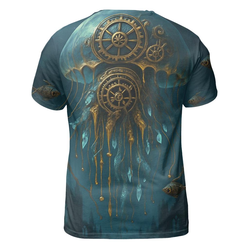 Clockwork Jelly Guardian vibrant all-over design tees