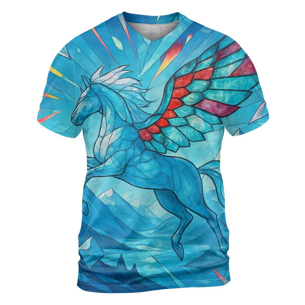 Glasswing Pegasus statement graphic shirts