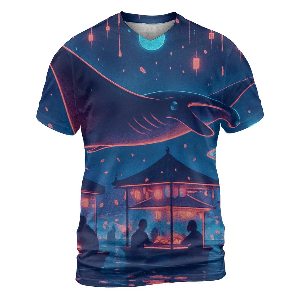Midnight Market Manta statement graphic shirts