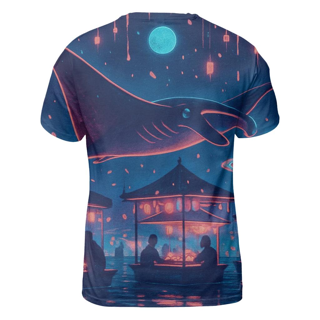 Midnight Market Manta statement graphic shirts