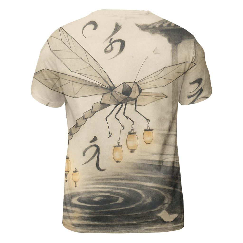 Paper Lantern Dragonfly trendy printed shirt styles