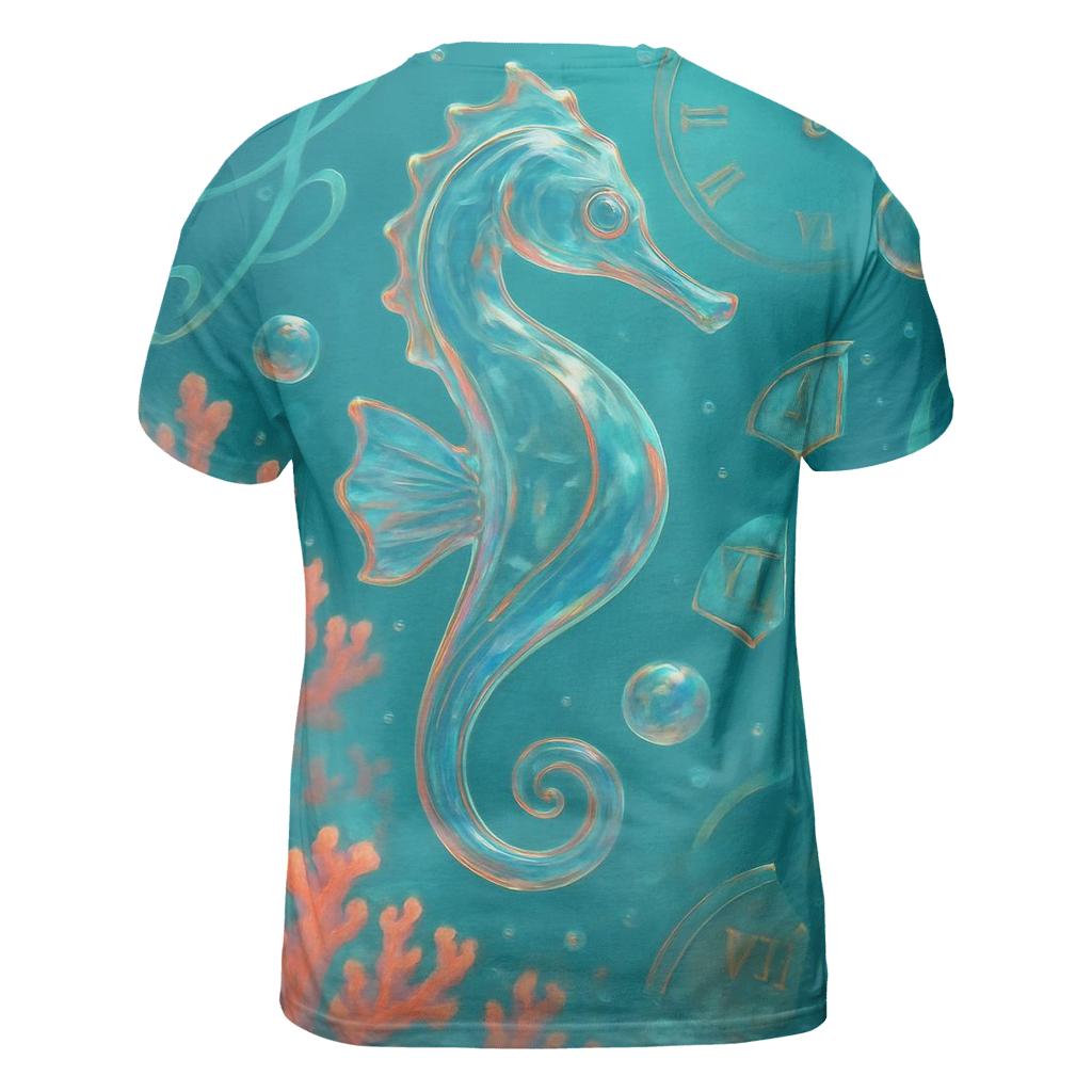 Glass Reef Seahorse designer pattern shirts