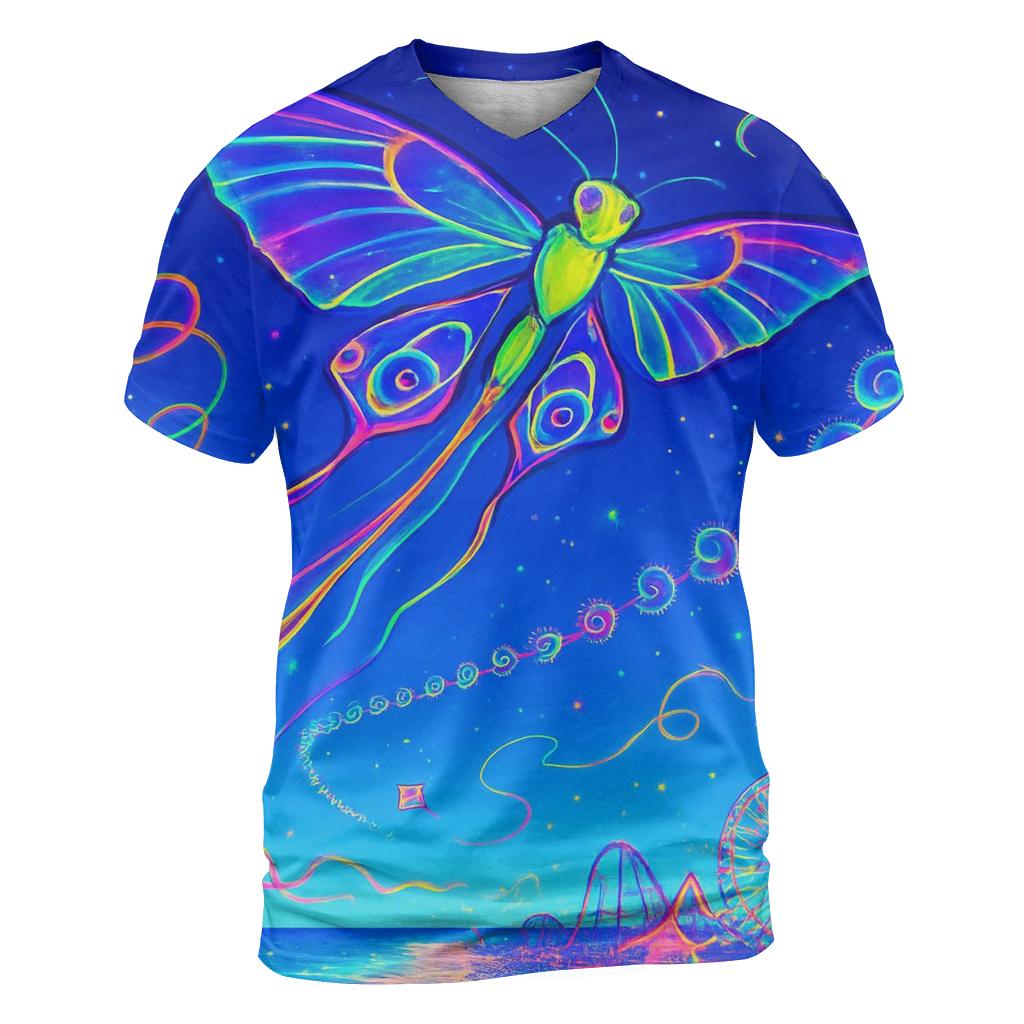 Quasar Kite Moth statement graphic shirts